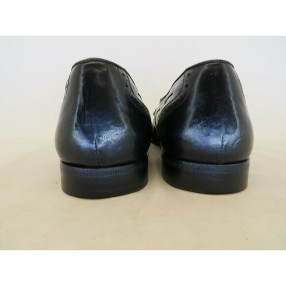 Salvatore Ferragamo Black Leather Kilt Tassel Loafers Dress Shoes Mens Size 9 D main image 9